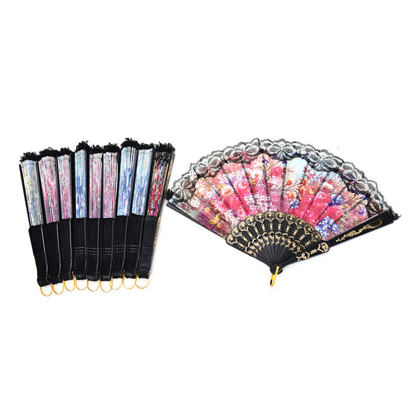 Spanish Flower Lace Folding Hand Dancing Wedding Party Decor Fan Xmas FE Gn