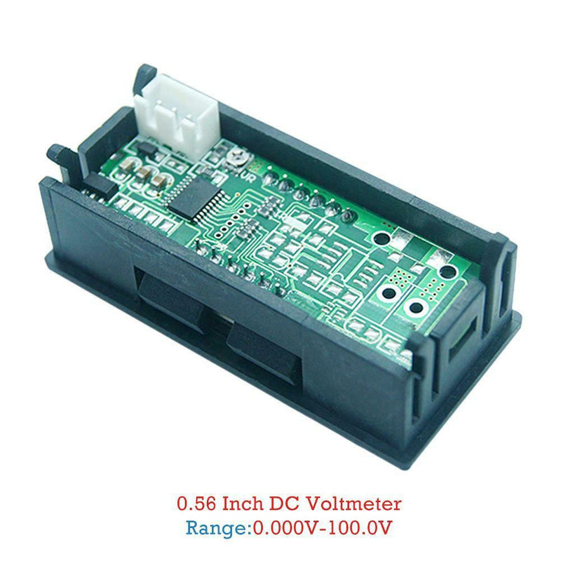 Mini LED Display 4 Bits 0-100V Voltmeter Panel Volt Voltage Meter (0.56inch