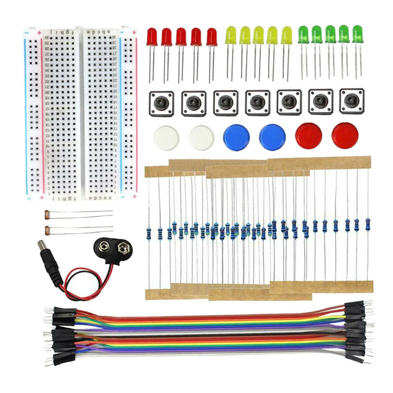 Electronic Component Starter Kit Breadboard LED Resistor Photoressistor Set Kits