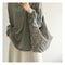 Fashion Cotton Shoulder Tote Bag Female Leopard Pattern Travel Top-handle Clutch