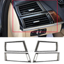 4PCS CARBON FIBER INNER SIDE AIR VENT COVER For BMW e70 e71 X5 X6 2008-2013