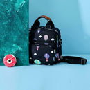 Mummy Balloon Printed Diaper Bag Waterproof Maternity Baby Backpack (Black)