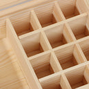 25 Grids Wooden Storage Box Organizer For Essential Oil Case Container Jewel Hn