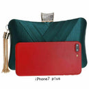 Women's Evening Clutches Bags Silk Satin Party Handbags Bridal Wedding Prom V6K4