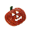 HOT STYLE LOVELY CRYSTAL HALLOWEEN CHRISTMAS PUMPKIN BROOCH PIN JEWELRY GIFT