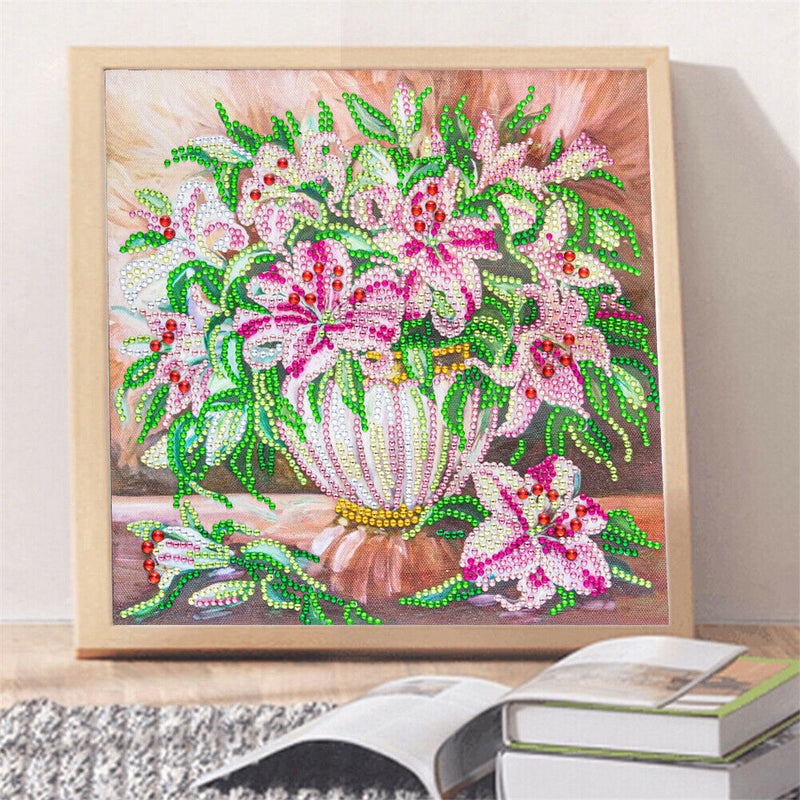 Part Drill Special Shaped DIY Flowers Crystal Rhinestones Diamond Painting