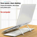 1* Portable Laptop Stand Aluminum Foldable Holder 4 Cooling Height Levels S5J8