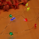 2m 20 LED Star Fairy Lights String Copper Wire Garland Lamp (Warm Lighting) A