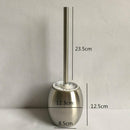 Home contemporary Toilet Brush Holder Stainless Steel Oval Toilet Brush Us MVV