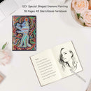 DIY Egypt Special Shaped Diamond Painting 50 Pages A5 Sketchbook Notebook