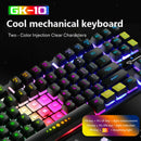 Mechanical Gaming Keyboard 87 Keys, Customizable LED Backlit for Gamers and