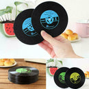 Vinyl Coaster Retro Vinyl CD Record Cup Drink Holder Tableware Placemat Mat Q8I5
