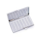 Travel Mini Metal PillBox Medicine Drug Vitamin Tablet Organizer ContainerCasSP