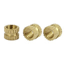 M3 x 3mm x 4mm Brass Injection Molding Knurled Threaded Insert Nuts(500pcs) P4K9