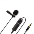 Wireless UHF Lapel Mic 3.5mm Jack Plug Podcast Condenser Lavalier Microphone