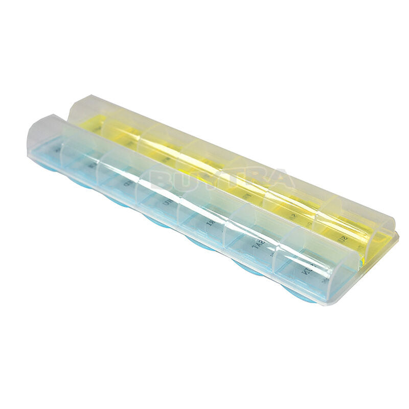 7 DAY PILL BOX MEDICINE TABLET DISPENSER ORGANISER STORAGE CASE AM / PM T ivTOC