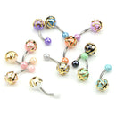 12Pcs/Set Curved Barbell Belly Button Ring Navel Bar Body Piercing Jewelry J lj