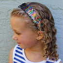 6 Pcs Reversible Sequins Headbands For Girls And Women - Non Slip Mermaid S O3A6