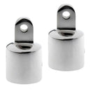 2pcs Eye End Cap Bimini Top Fitting Boat Hardware, Stainless Steel 7/8''