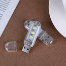 2pcs U Disk Shape LED USB Night Light Portable Mini Computer Lamp A