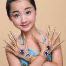 2pcs Long Fingers Nail Belly Dance Performance Accessories Bangle
