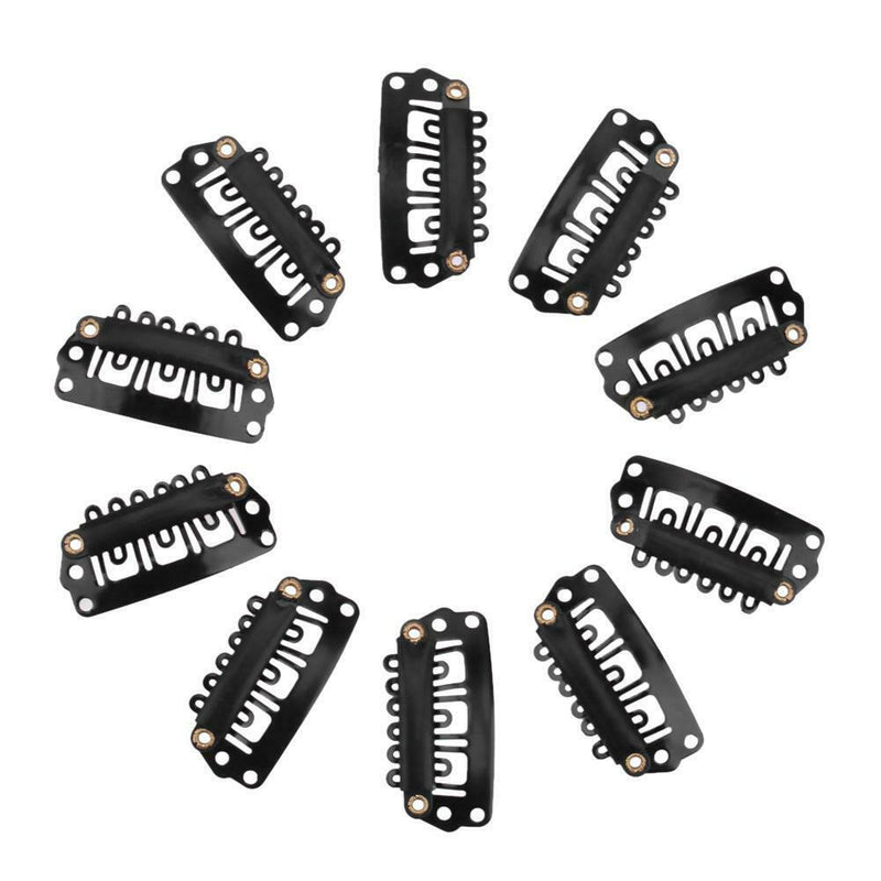 40pcs/lot 2.8cm U Shape Snap Clip for Hair Extension Wig Weft Accessories