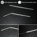 Reusable Metal Drinking Straws Set of 8 with 2 Free Cleaning Brush Included D1Z2