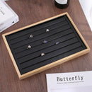 New Fashion Solid Bamboo Wood Jewelry Display Tray Earrings, Pendant, BangleG7B7