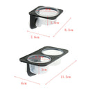 3Pcs Automatic Plastic Reptile Feeders Water Bottle Double Dish with Suction Cup