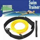 Deluxe Swimming Training Belt Leash Tether Swim Bungee Tether Harness Yellow