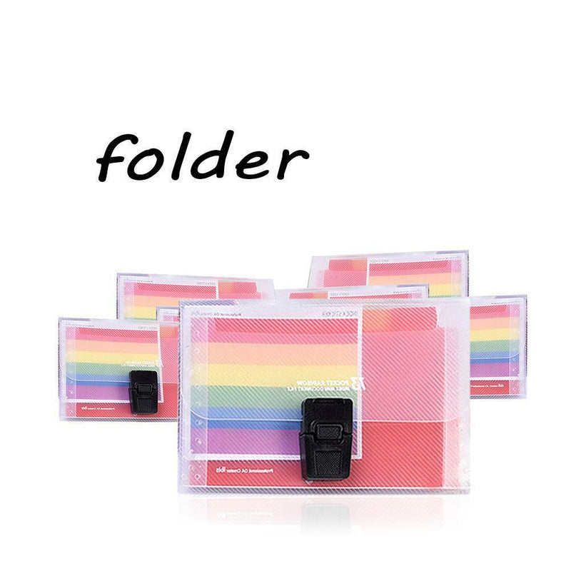 1* A6 13Pocket Expand File Plastic Folder Office Organizer Document Stationey AA