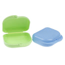 Practical Denture Bath Case Dental False Storage Box with Hanging Net Container/