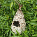 Natural grass of woven hanging Birdhouse nest birds house of straw bird hou A1Z7