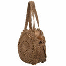 New Fashion Women Summer Round Rattan grass Bags Beach Shoulder Bags Handba N2E4