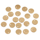 40 Pcs 0.3''/ 8 mm Metal Coin Round Stamping Blank Tag Jewelry Making DIY