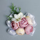 Bridesmaid Wedding Flower Corsage Stretch Bracelet for Fancy Wedding Party