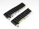 1Set DC 5.5 x 2.1mm Female Jack to 23 Multi Type Power Plug ConnectorAdapte BX
