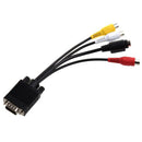 VGA Adapter to TV S-Video RCA Out Cable for PC Video