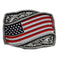 Us Flag With Flower Belt Buckle suitable for 4cm wideth snap on beltB Hn