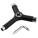 Black 6 Way Y Tool Scooter/Skateboard/Longboard Tool with key turner & Axle F1Z3