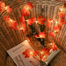 Maple Leaves Design 20LED String Light Autumn Garland Festival Atmosphere Decor