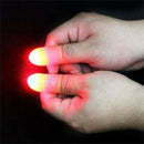 2Pcs Magic Super Bright Light Up Thumbs Fingers Trick Appearing Light Close A_3C