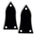 2pcs Black 3 Ply Bell Shaped Truss Rod Cover for Epiphone Guitar Accessories