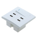4 Ports USB Socket 10A Wall Socket Outlet Wall Charger Charger *