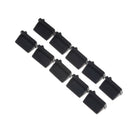 10X Black Rubber A Type Female USB Anti Dust Protector Plugs Stopper Cover SE