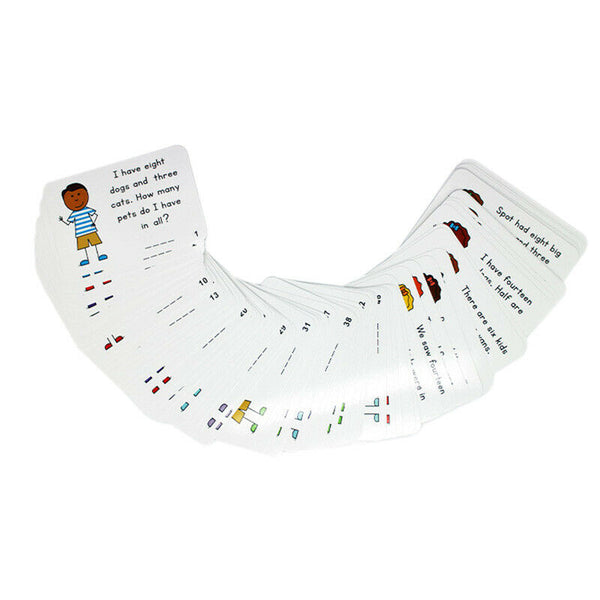 72Pcs/Set English Sentences Flash Card Answer Sheet Question Kids Early Lea N7Z2