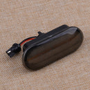 Pair Dynamic Smoke Amber LED Side Marker Turn Signal Light Fit For VW Golf GTI
