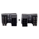 4X(Atx 8pin Male 180 Degree Angled To 8pin Female Power Adapter For DesktopB6W7)