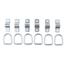 Set Of 6 -on Forged D-Rings For Trailer, Truck, Tie-down Ring Durable