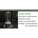 Backflow Incense Burner With Acrylic Protective Cover Ceramic Dragon Incens L4B8